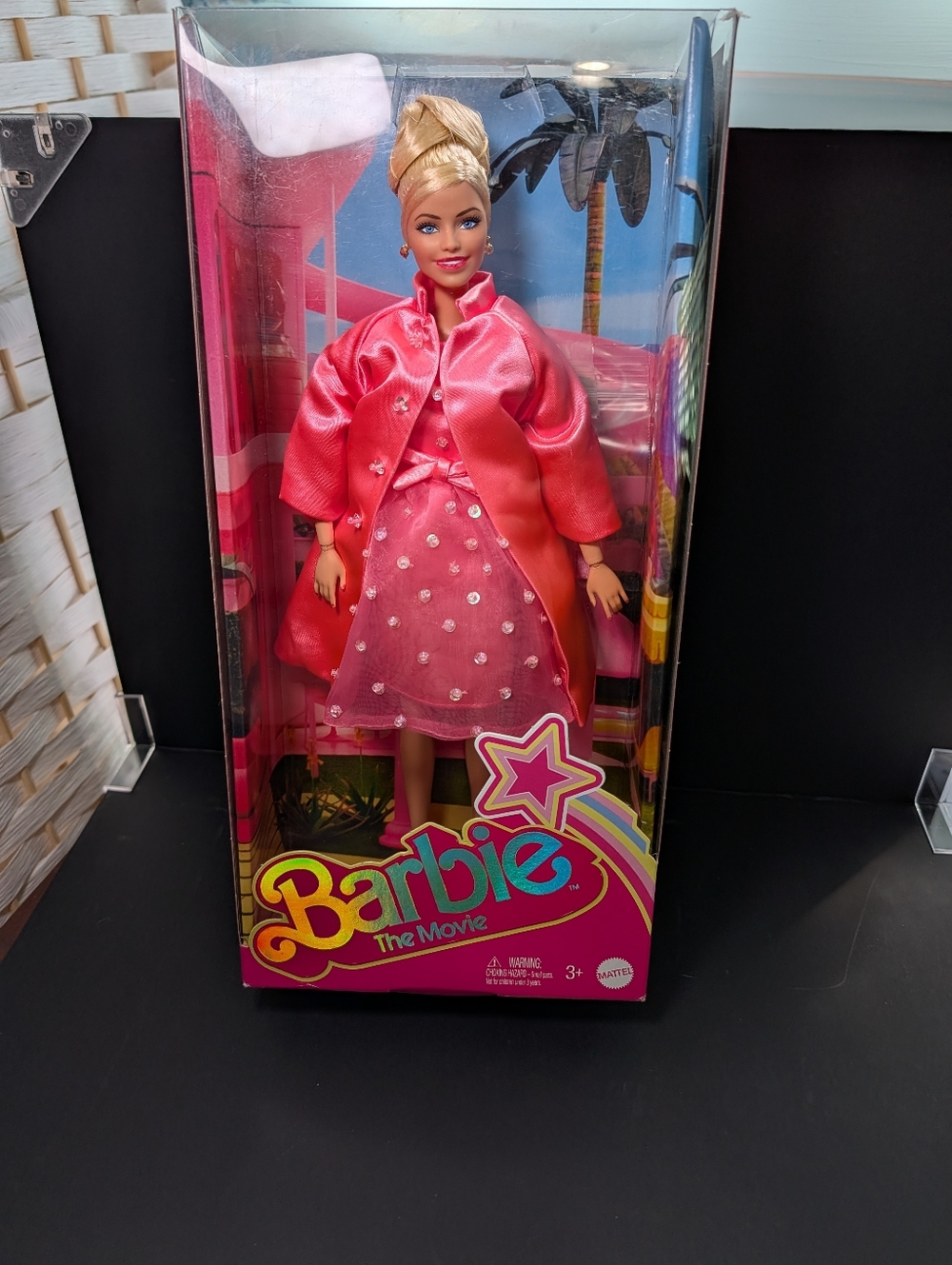 Barbie The Movie Margot Kidder Restyled Pink Givenchy Cocktail Dress/Coat - Picture 4 of 16